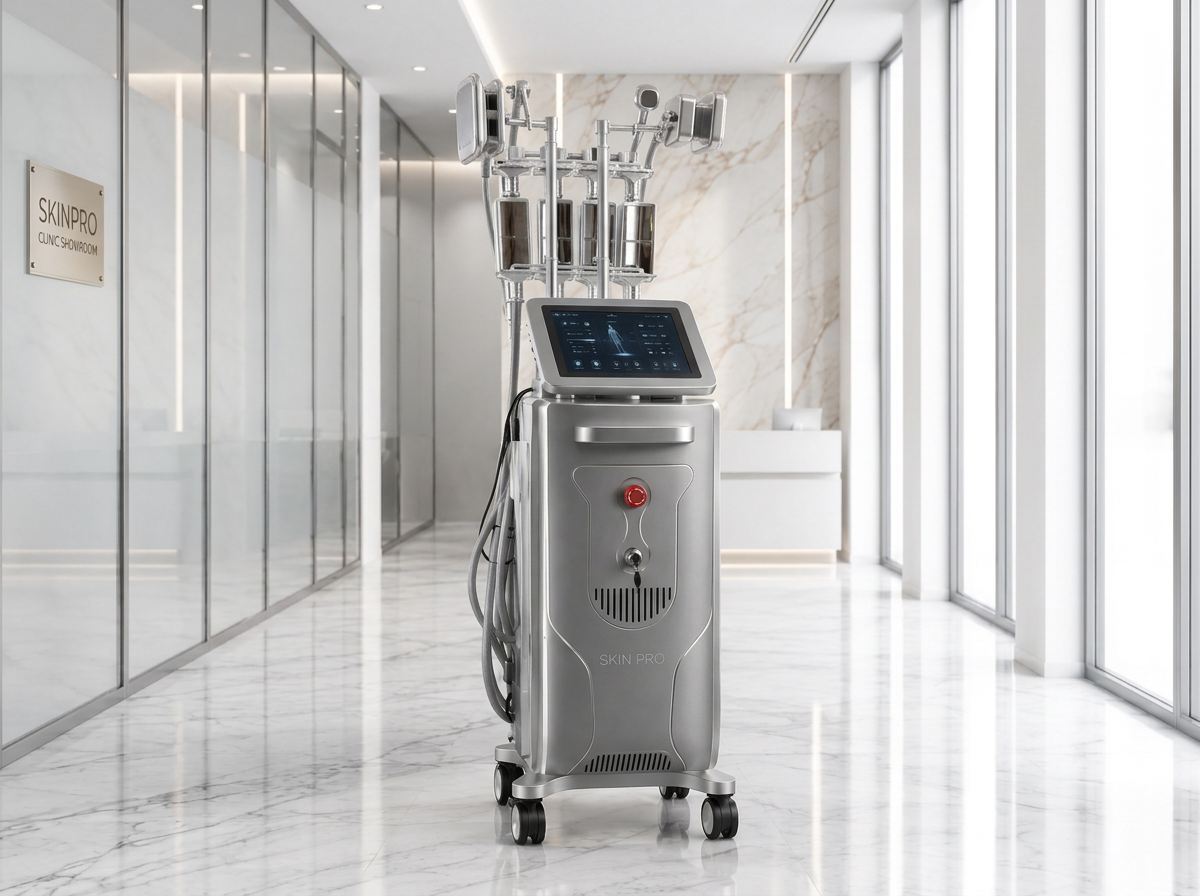 Cryolipolyse — Aspiration & plaque